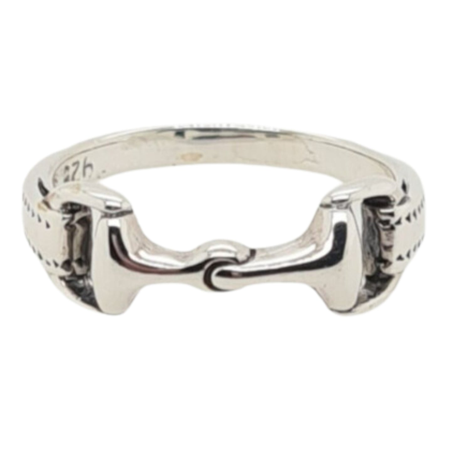 MCJ Double Horse Bit Band Ring