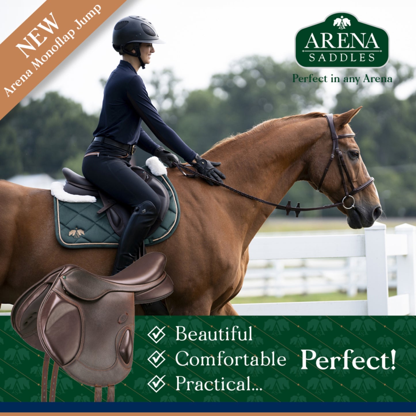 Arena Monoflap Jump HART Saddle