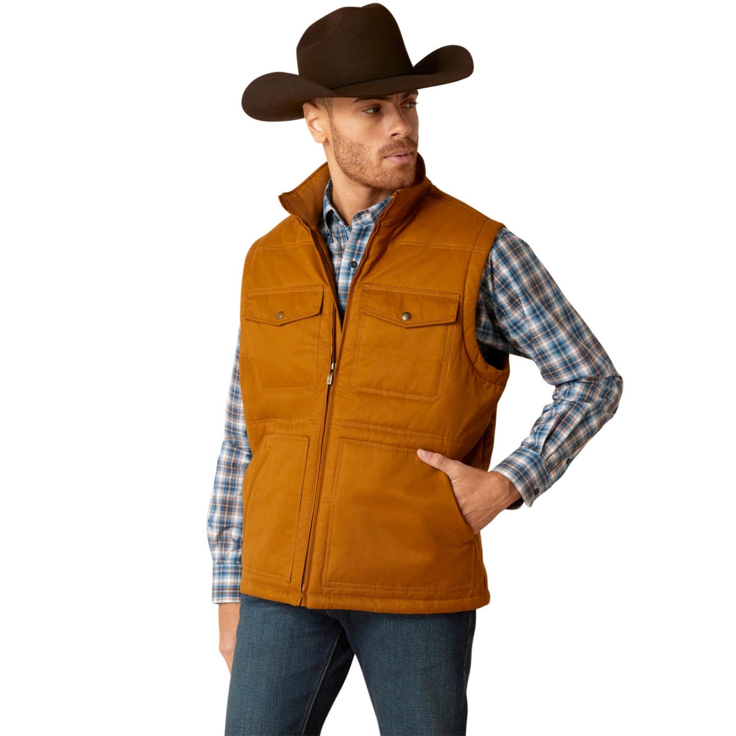 Ariat Mens Grizzly Canvas Vest