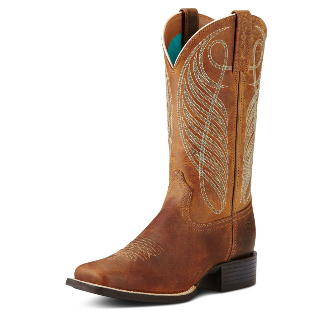 Ariat Womens Round Up Wide Square Toe Boot