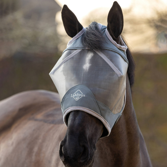 LeMieux ArmourShield Pro Standard Fly Mask - Grey