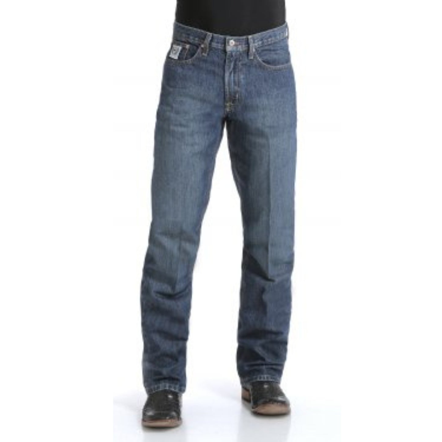 Cinch Mens White Dark Jeans