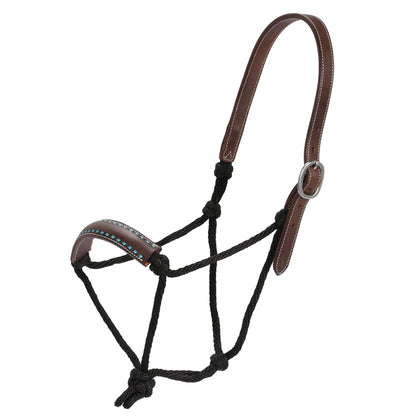 Fort Worth Hosa Rope n Leather Halter