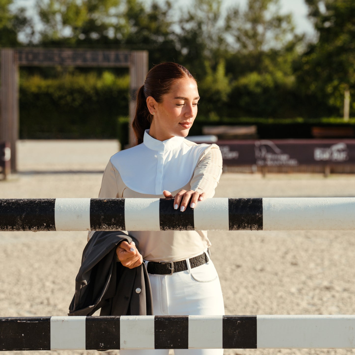 Harcour Pannie Competition Long Sleeve Polo