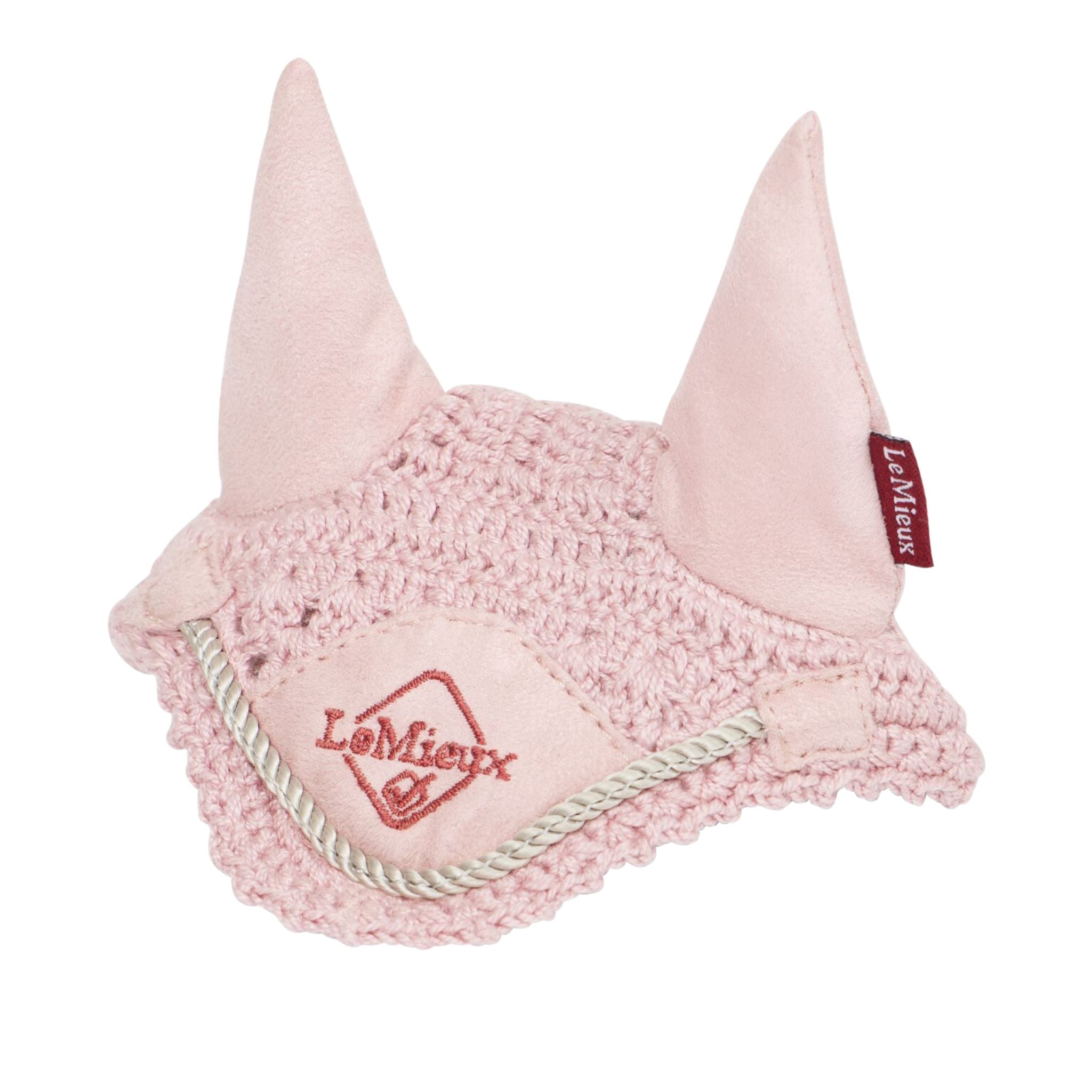 A-115 Pony sz pink fly bonnet with customers choice of orders ear material