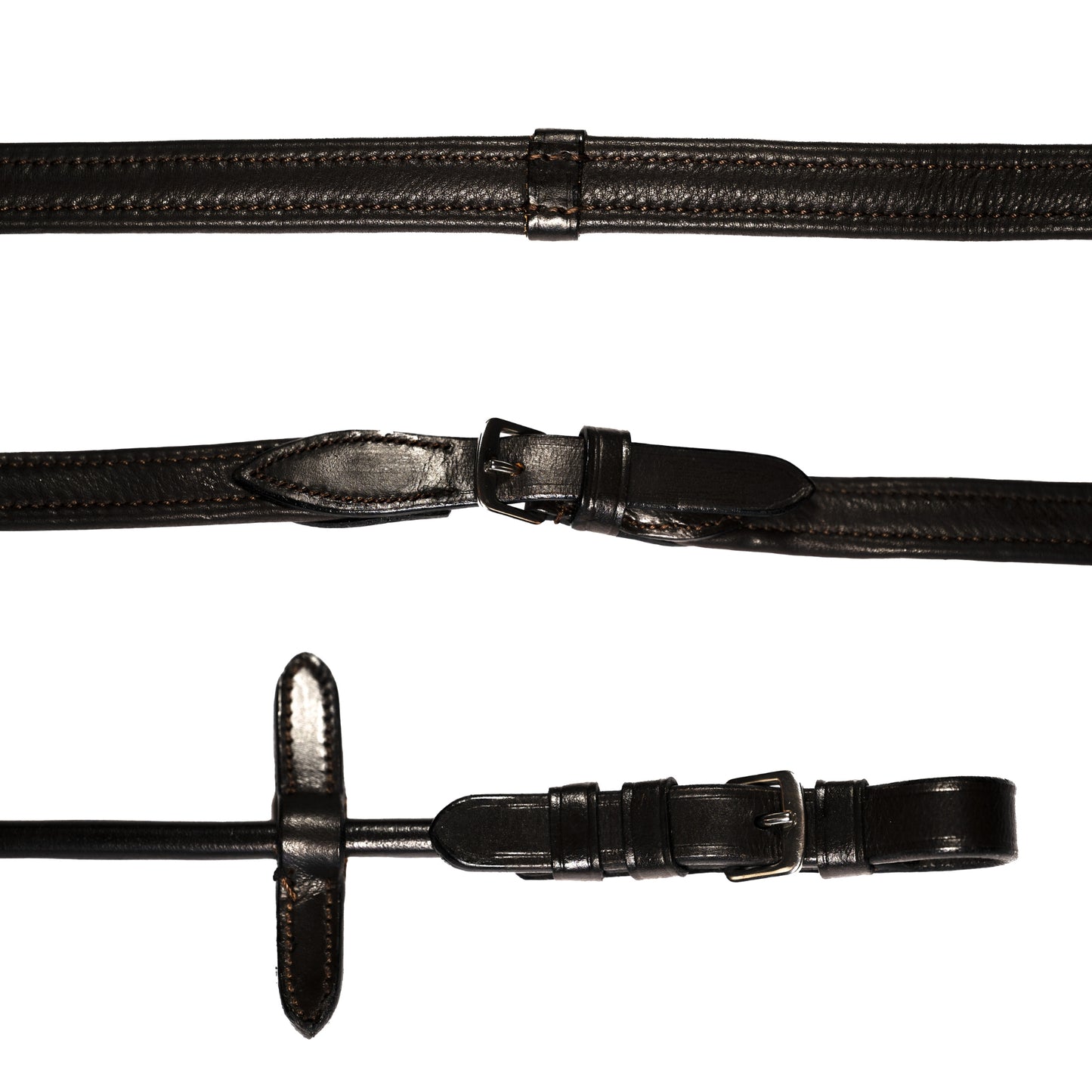 Lumiere Padded Nappa Rolled Leather Reins