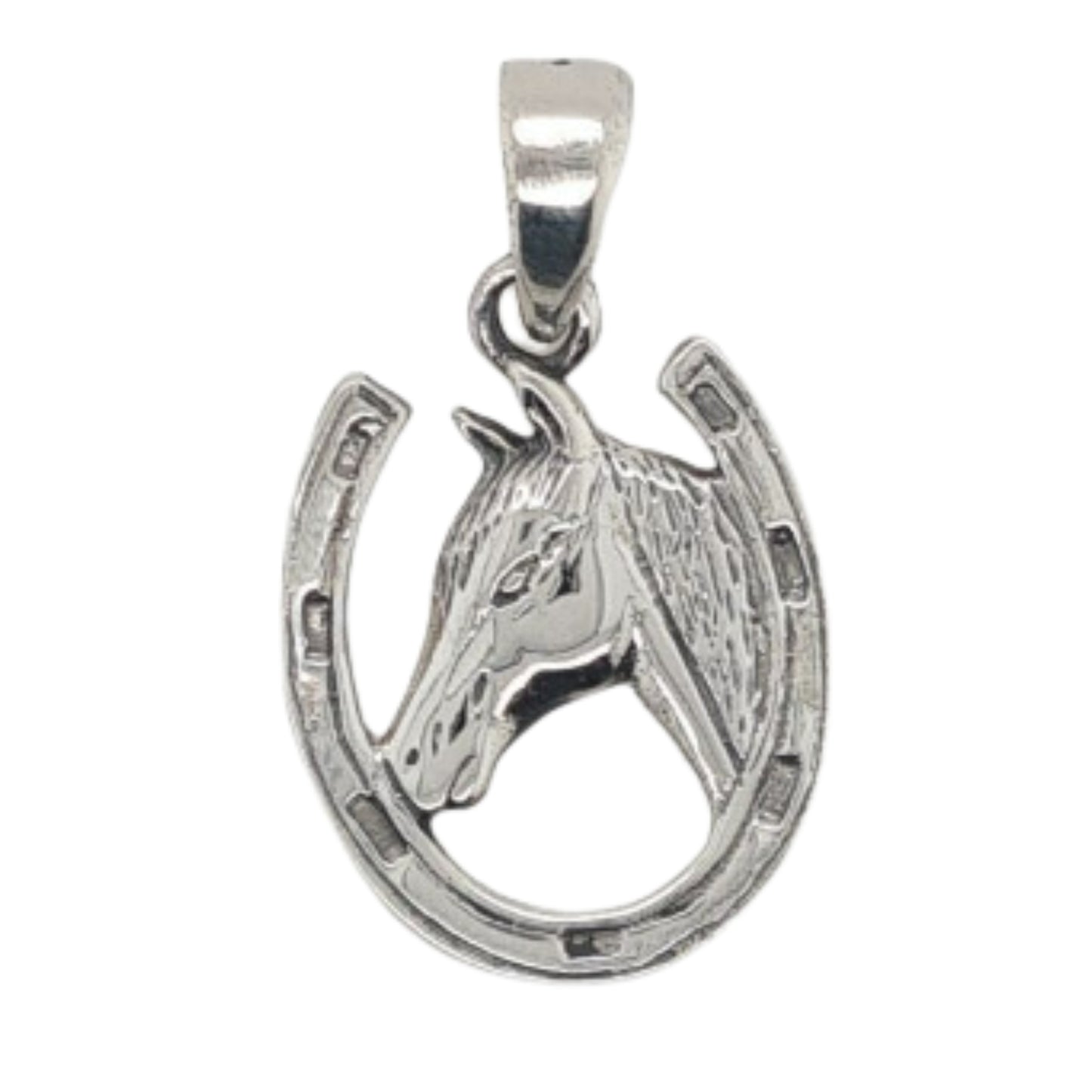 MCJ Medium Horse In Shoe Pendant