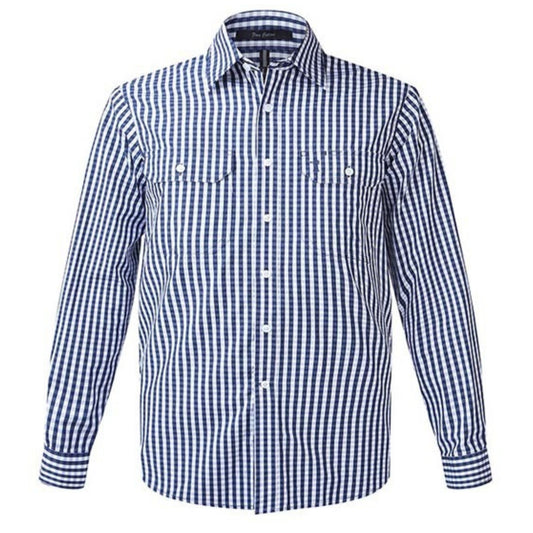 Pilbara Mens Check Long Sleeve Shirt