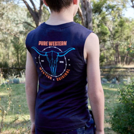 Pure Western Boys Fred Muscle Tank