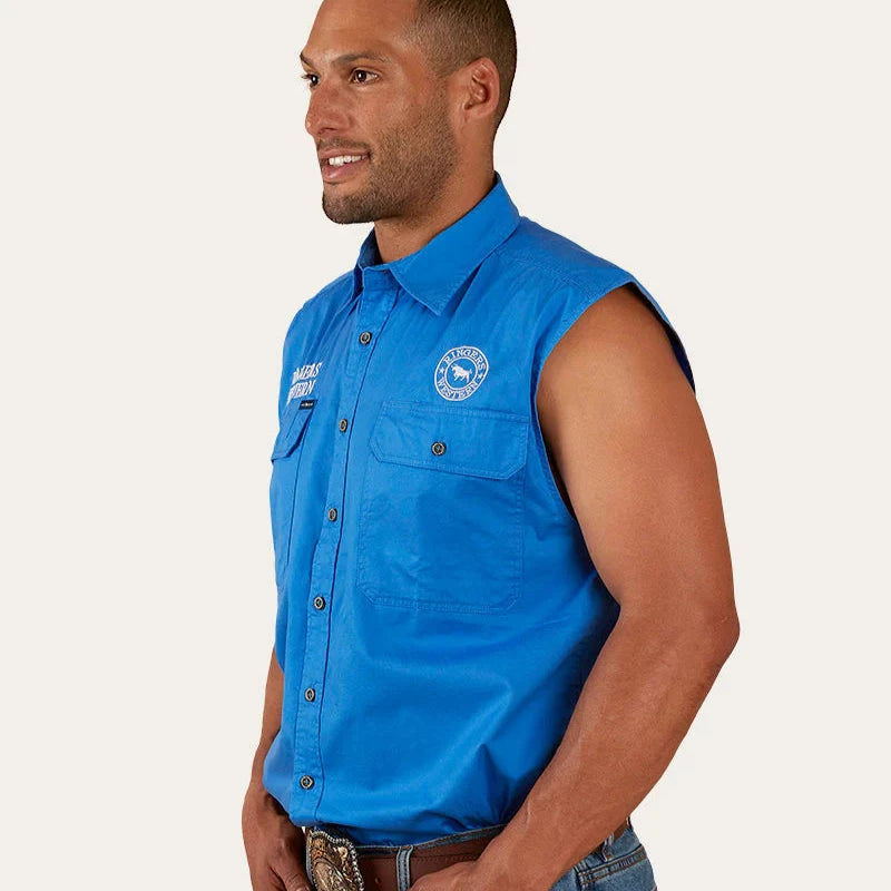 Ringers Western Hawkeye Mens Sleeveless Work Shirt