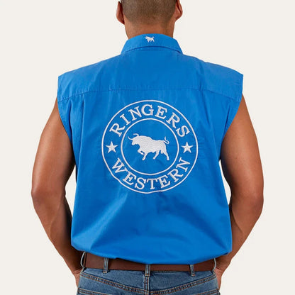 Ringers Western Hawkeye Mens Sleeveless Work Shirt