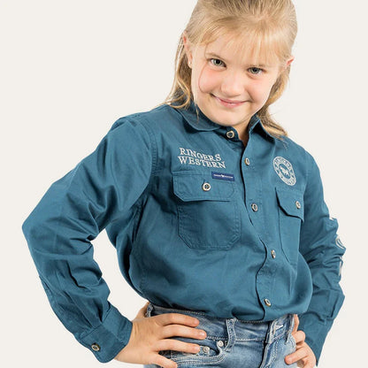 Ringers Western Jackaroo Kids Full Button Work Shirt