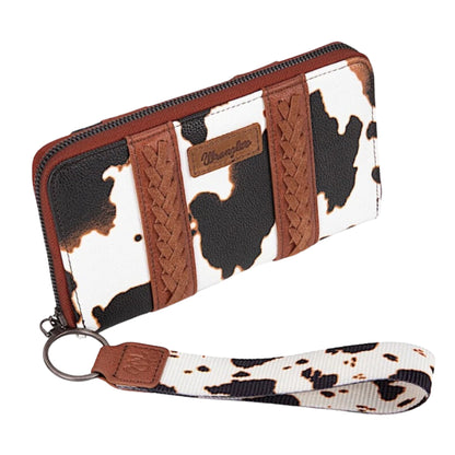 Wrangler Cow Print Large Wallet