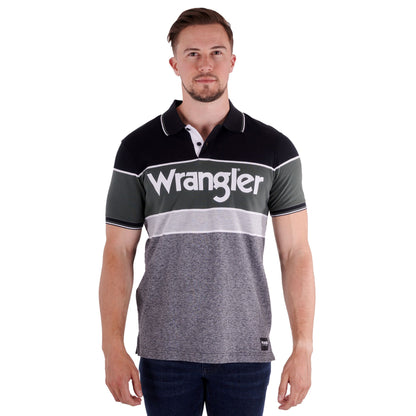 Wrangler Mens Sam Short Sleeve Polo Shirt