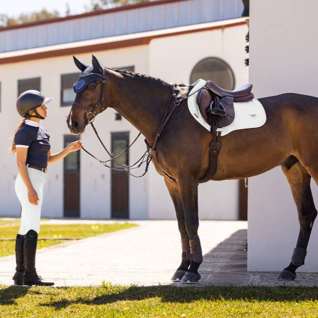 LeMieux Loire Memory Square Satin Close Contact Saddle Pad